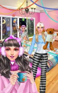 Winter PJ Party: BFF Sleepover Screen Shot 9