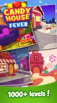 Candy House Fever - 2021 match game gratuito Screen Shot 4