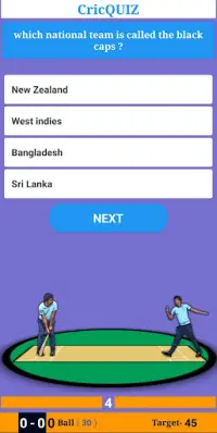 CricQUIZ - Play quiz like cricket game Screen Shot 2