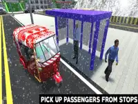 Snow Tuk Tuk Auto Rickshaw 3D Screen Shot 8