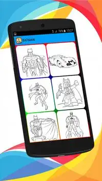 Super Hero Coloring Book Screen Shot 3