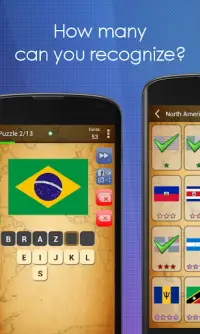 Picture Quiz: Country Flags Screen Shot 1