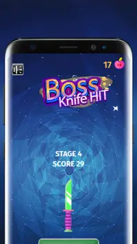 Boss Knife Hit - Knife Throwing Game (Knife Dash) Screen Shot 0