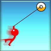 Stickman Star Hook - Bounce and Jump Swing Game