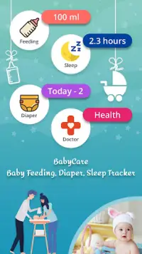 Baby Care - Newborn Feeding, Diaper, Sleep Tracker Screen Shot 1