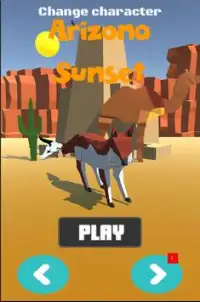 Hot Desert Valley Zig-Zag Runner Game 3D Screen Shot 0