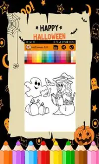 Halloween coloring pages : witches &  Pumpkins Screen Shot 5