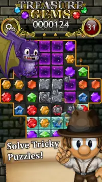 Treasure Gems - Match 3 Puzzle Screen Shot 0