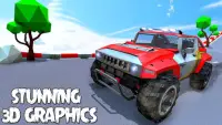 Super Hero coche Vs Monster Trucks Racing Screen Shot 1