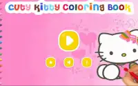 Coloring Game Cutey Kitty Screen Shot 0
