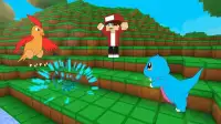 Pixelmon Girl Craft:Building Block Battle catch GO Screen Shot 0