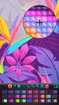Cross Stitch Gold: Kleur op nummer, naaien spel Screen Shot 2