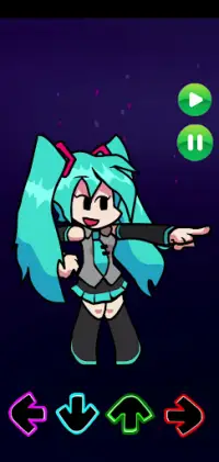 FNF Miku Hatsune Mod Test Screen Shot 2