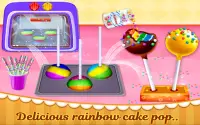 Rainbow Cake Pop Maker - Dessert Food Cooking Game Screen Shot 2