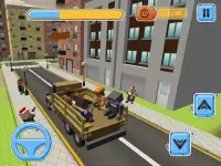 Blocky Vegas Crime Simulator: ônibus de sobrevivê Screen Shot 10
