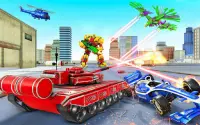 Tank Robot Game 2020 – Police Eagle Robot Car Game Screen Shot 6