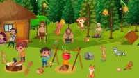 Pretende la vida en el bosque: explora juegos Screen Shot 4