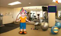 Rainbow Girl At Fitness Screen Shot 2