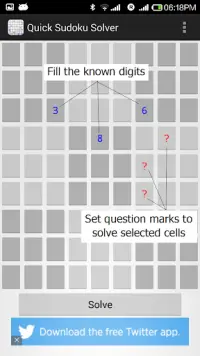 Quick Sudoku Solver (Free) Screen Shot 1