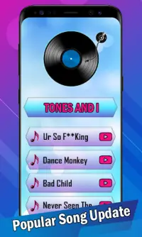 Dance Monkey 🎼 Tones And I Piano Game Screen Shot 1