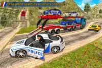 ट्रांसपोर्ट ट्रक पुलिस कारों: ट्रांसपोर्ट खेल Screen Shot 3