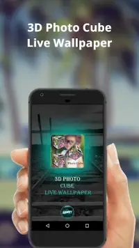 3D Photo Cube Live Wallpaper Screen Shot 0
