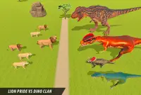 Lion vs Dinosaur Animal Fight Screen Shot 4