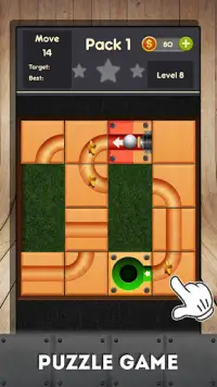Rolling ball - slide puzzle Screen Shot 3