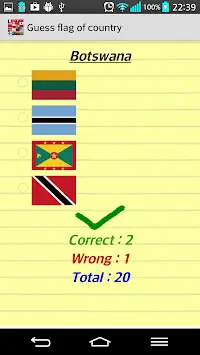 World Flag Quiz Screen Shot 2