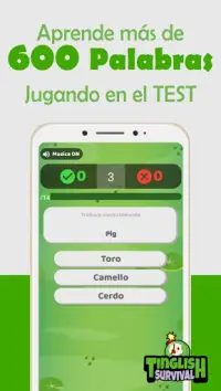 Aprende Ingles Gratis Jugando - Tinglish Survival Screen Shot 5