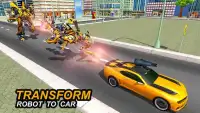 Flying Superhero Car Robot Transform Wars Games Screen Shot 6