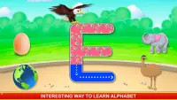 alfabetten traceren en leren - abc schrijven Screen Shot 3
