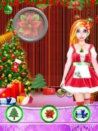 Christmas Makeup Girl Salon Games Screen Shot 3