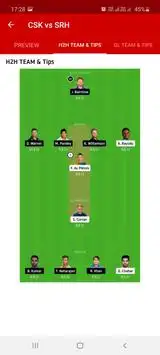 Dream Team - Winning Cricket Team Prediction Screen Shot 3
