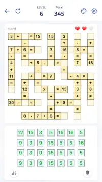 Math Puzzle Games - Crossmath Screen Shot 0
