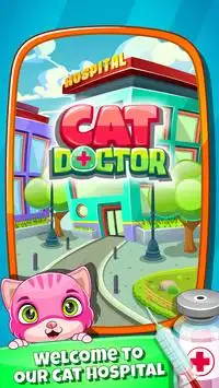 Juego veterinario para gatos Screen Shot 0