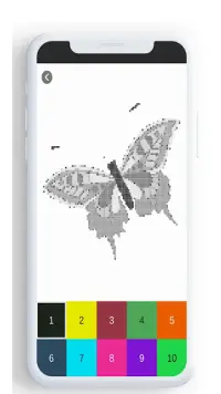Цвет бабочки по номеру, цвет бабочки. Screen Shot 4