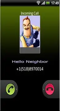 Call From Hello Neighbor Screen Shot 1