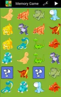 Dinosaur Memory Game for Kids Screen Shot 2