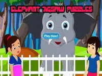 Elephant Animal Jigsaw Puzzles For Kids Screen Shot 0