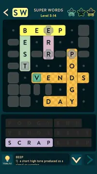 Super Words Crosswords Puzzle Screen Shot 0