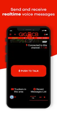 GIGACB: Truck Driver CB Radio, GPS Screen Shot 1