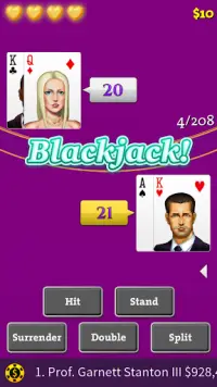 Blackjack Basic Strategy Training Screen Shot 3