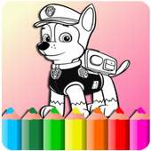 How to color paw patrol -coloring game-
