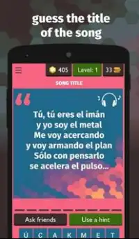 Guess the Reggaeton Song - Lyrics Quiz Screen Shot 0