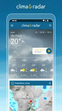 Clima&Radar: Previsão do tempo Screen Shot 0