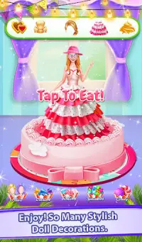 Ice Cream Doll Cake Bakkerij Screen Shot 9