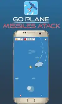 Go Plane - Missiles attack Blue Sky Screen Shot 2