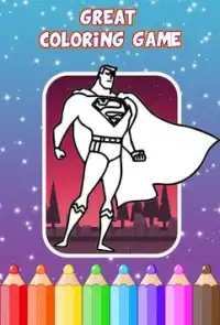 Superhero Coloring Game Screen Shot 2