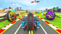 Spider Wheel Car Robot Game: Drone Robot Game 2021 Screen Shot 2